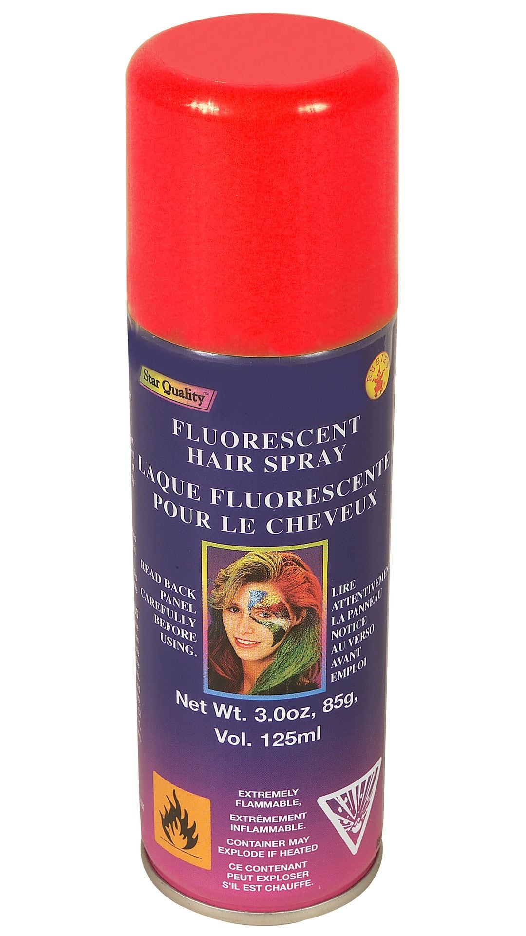 Roodkleurige haarspray