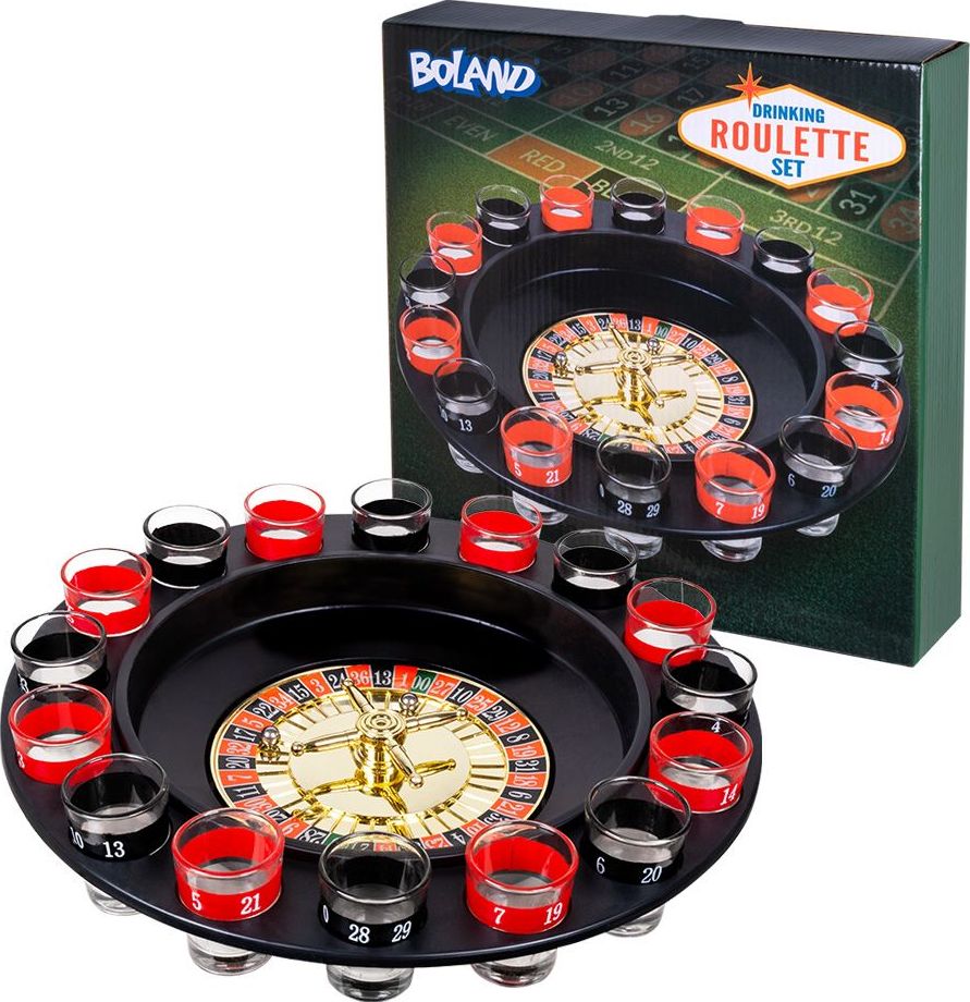 Roulette spel met shotjes