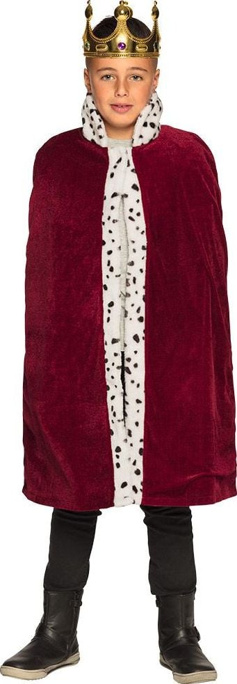 Roya luxe koningsmantel rood kind