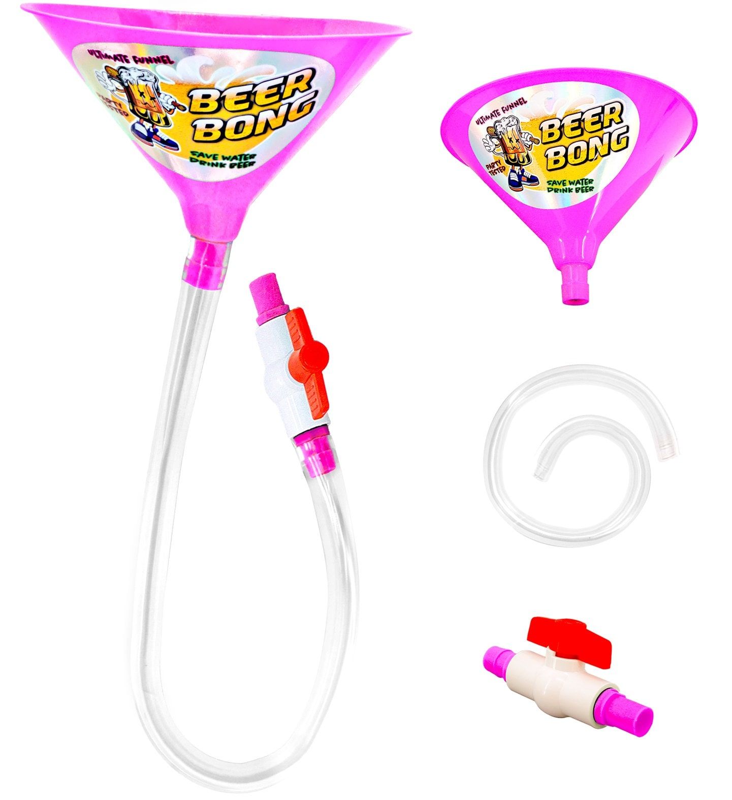 Roze Biertrechter Beer Bong