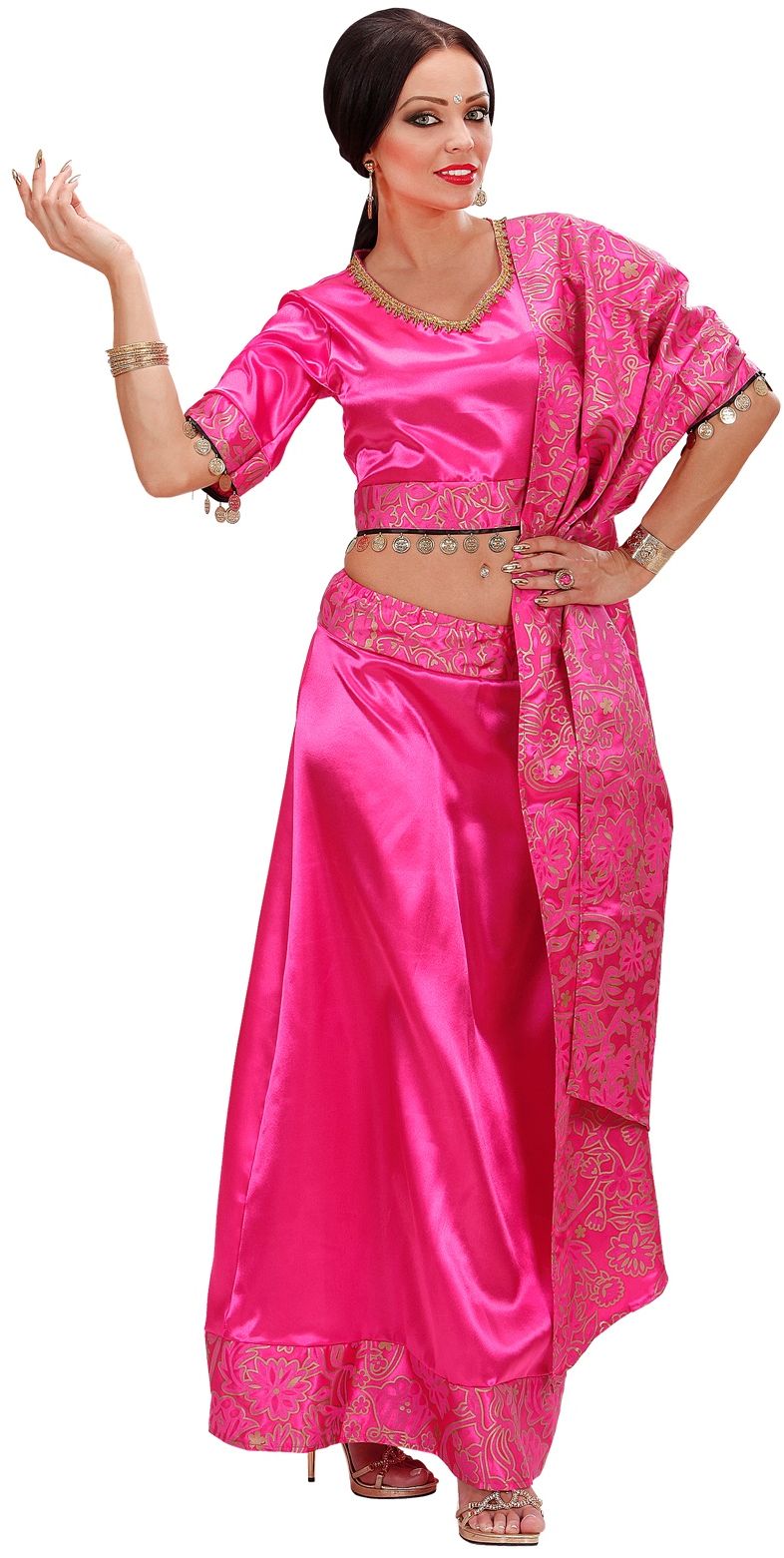 Roze buikdanseres kostuum