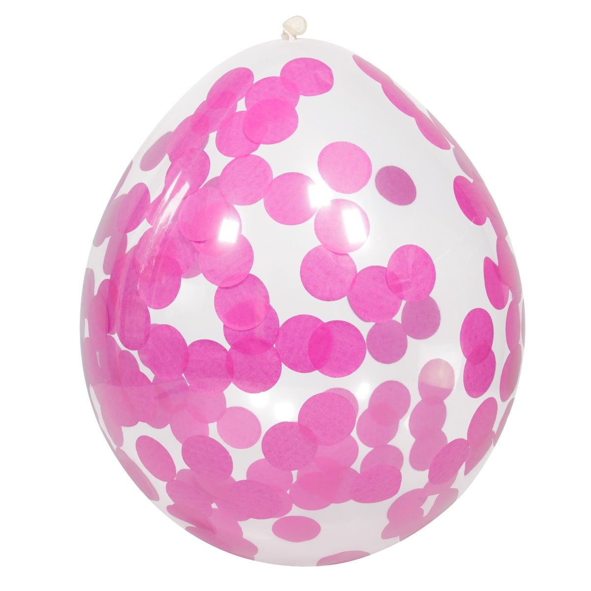 Roze confetti ballonnen 4 stuks