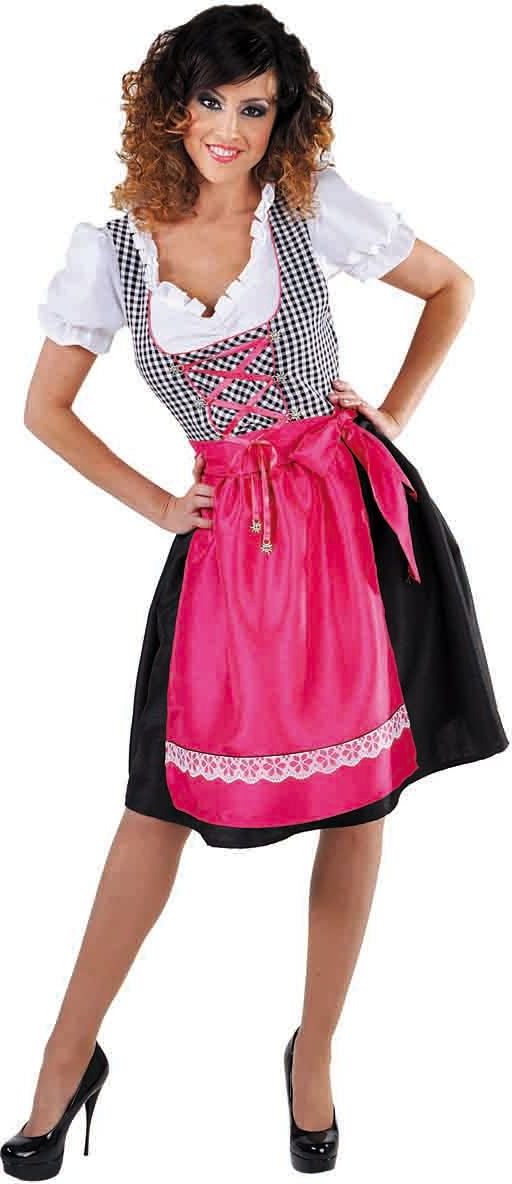 Roze dames dirndl