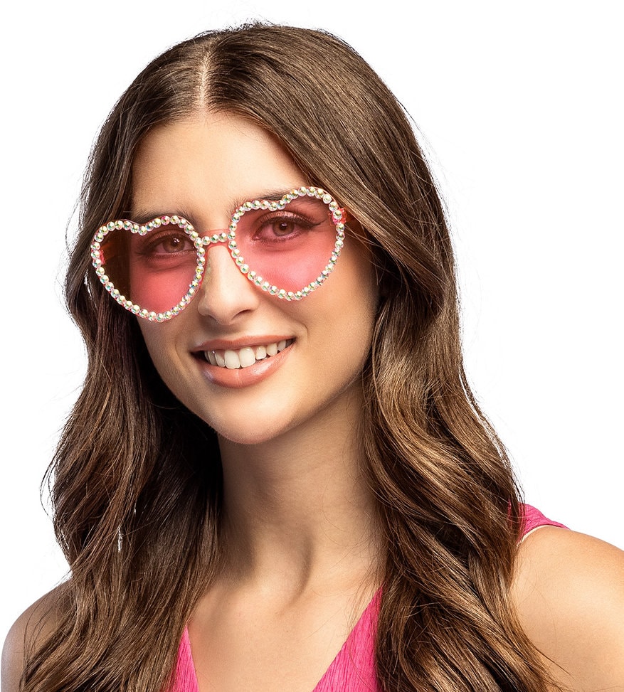 Roze Festival Love Bril