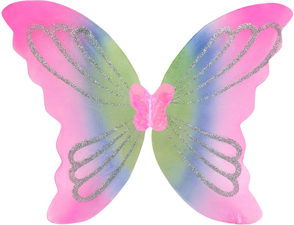 Roze glitter vleugels meisjes
