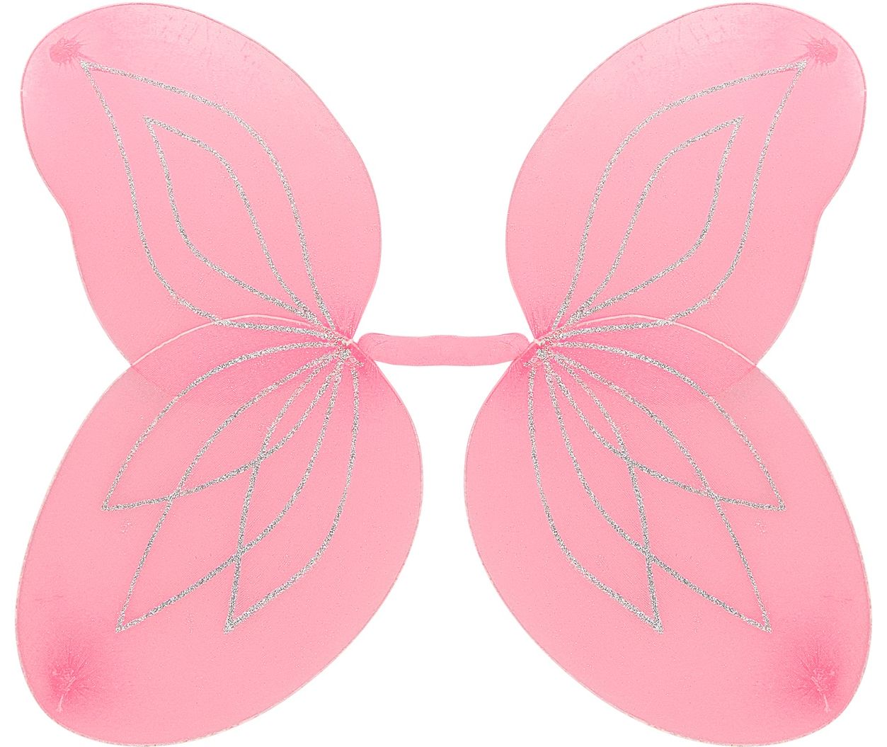 Roze glitterende vlinder vleugels kind