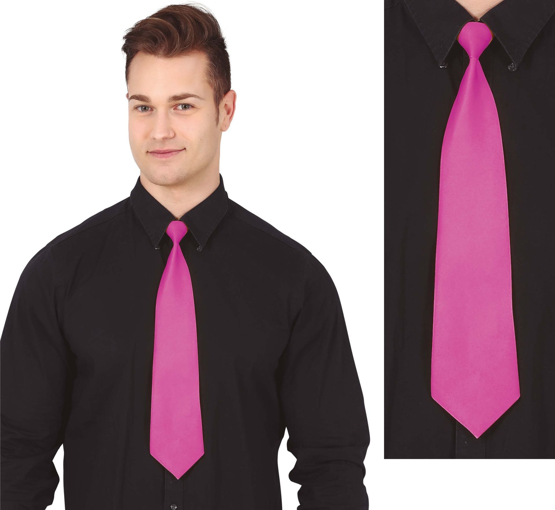 Roze Goedkope Stropdas 45Cm