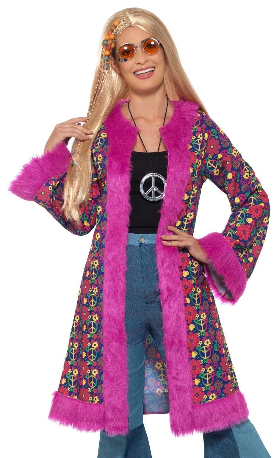 Roze hippie jas