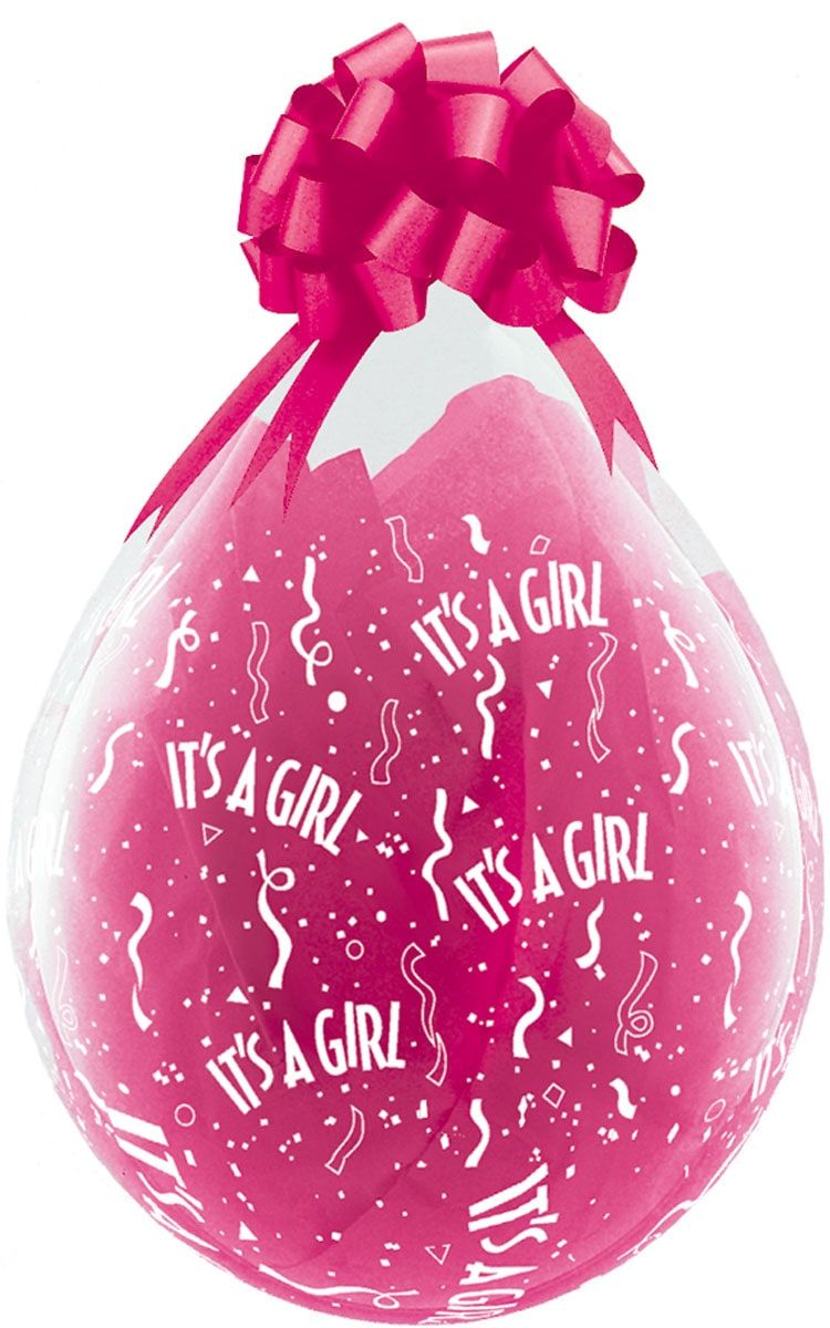 Roze it's a girl stuffer ballonnen 25 stuks