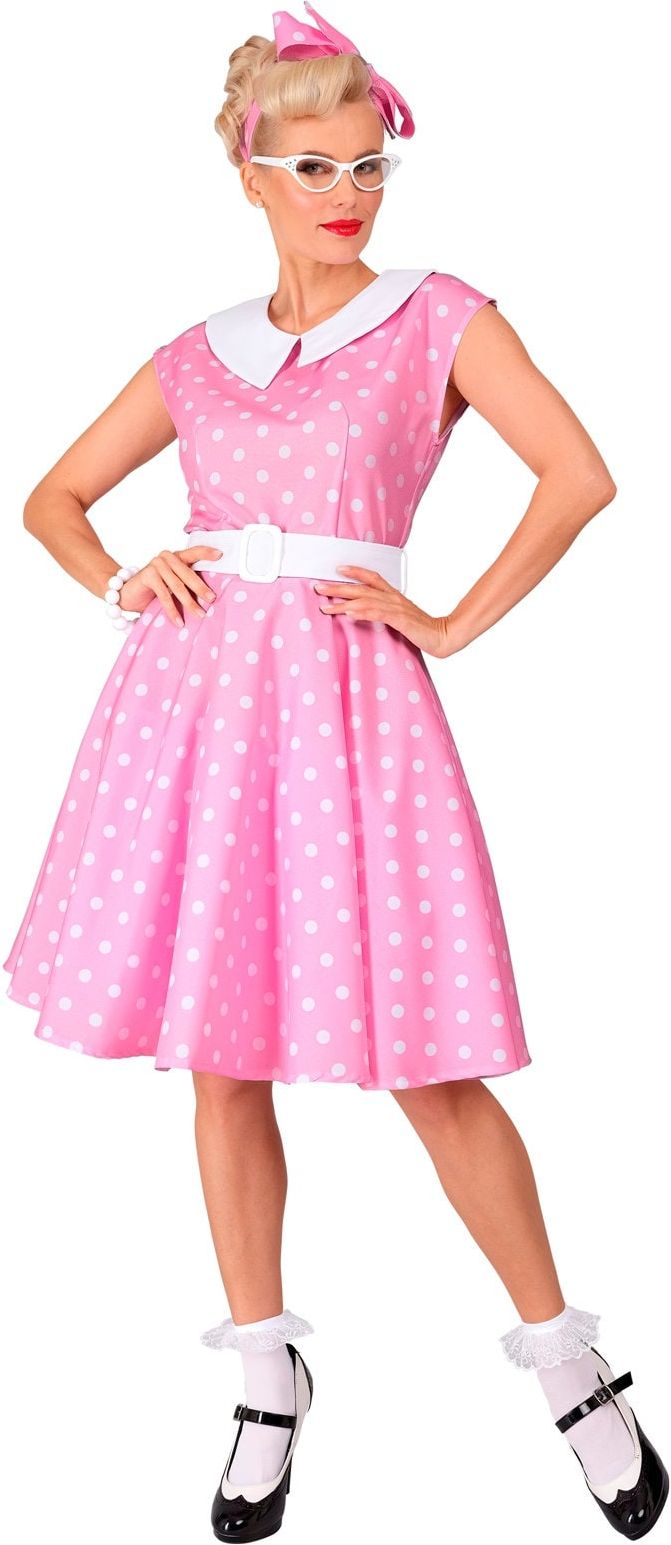 Roze Jaren 50 Jurkje Barbie Vrouwen