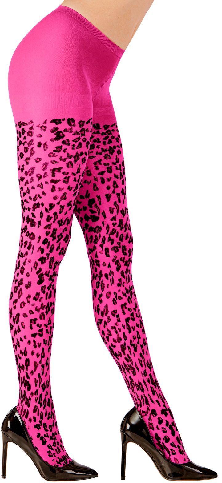 Roze luipaard print panty