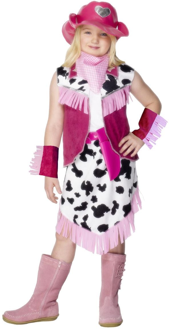 Roze meisjes rodeo outfit