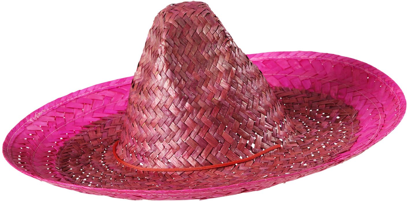 Roze mexicaanse sombrero