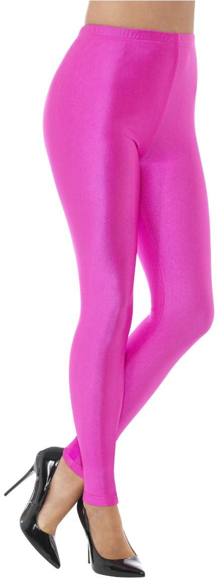Roze neon 80s leggings