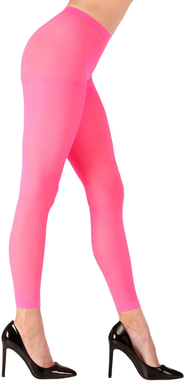 Roze neon legging One-size-volwassenen