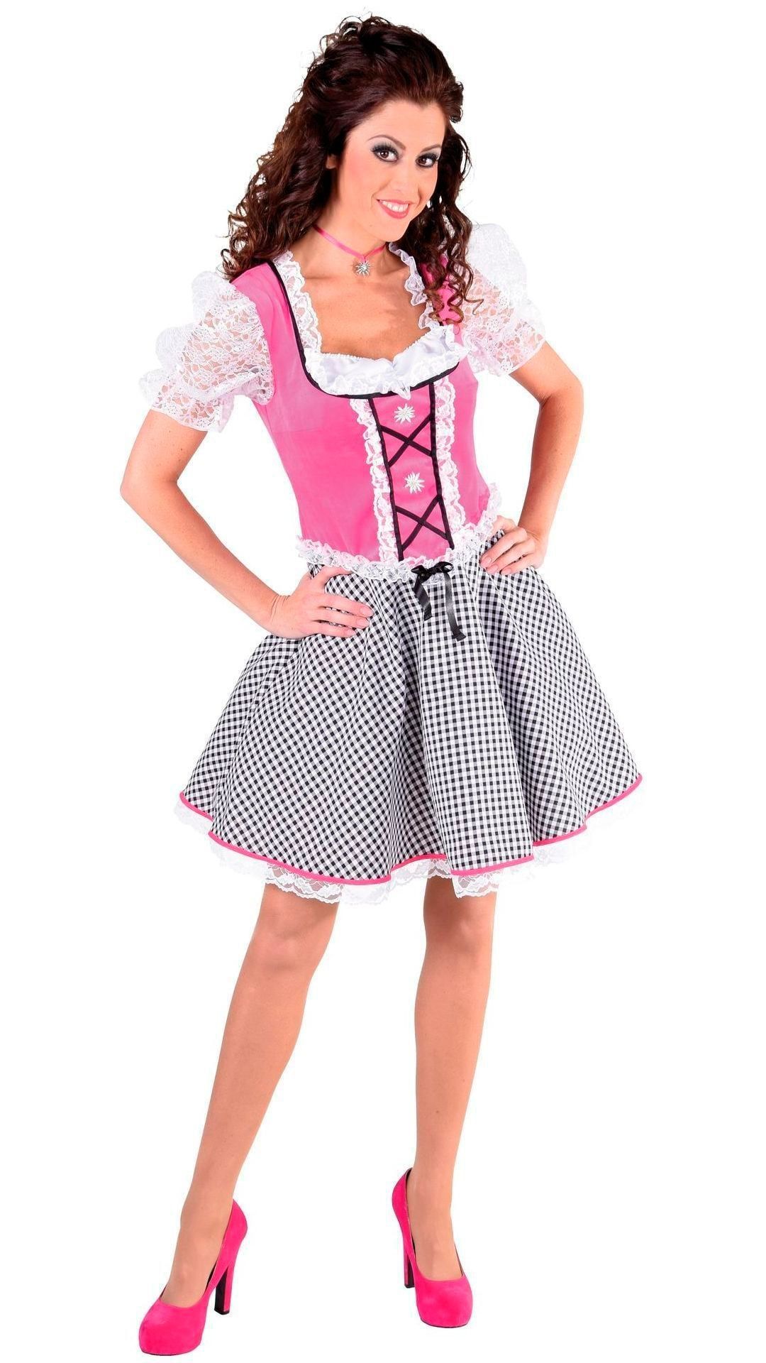 Roze oktoberfest jurkje vrouwen