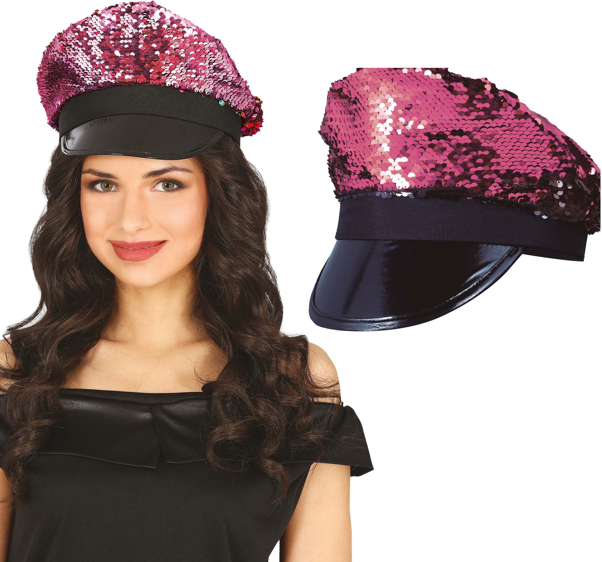 Roze Pailletten Pet