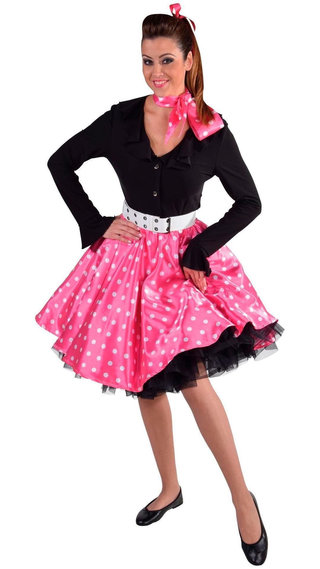 Roze Rock en Roll rok dames