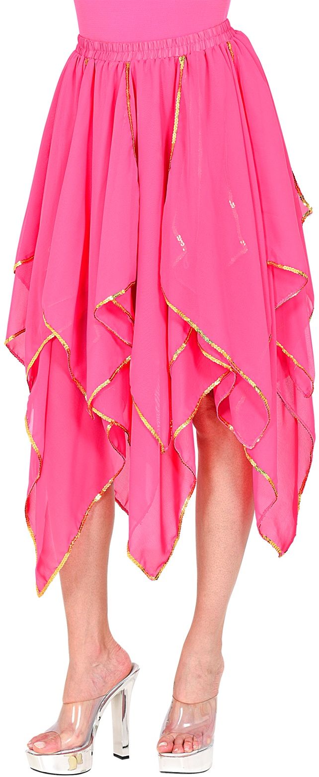 Roze stijlvolle chiffon rok