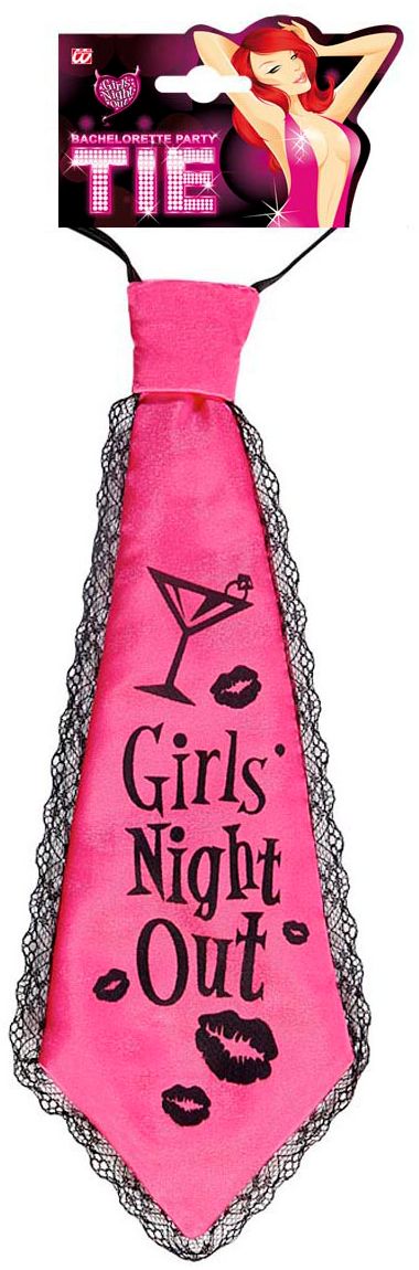Roze stropdas girls night out