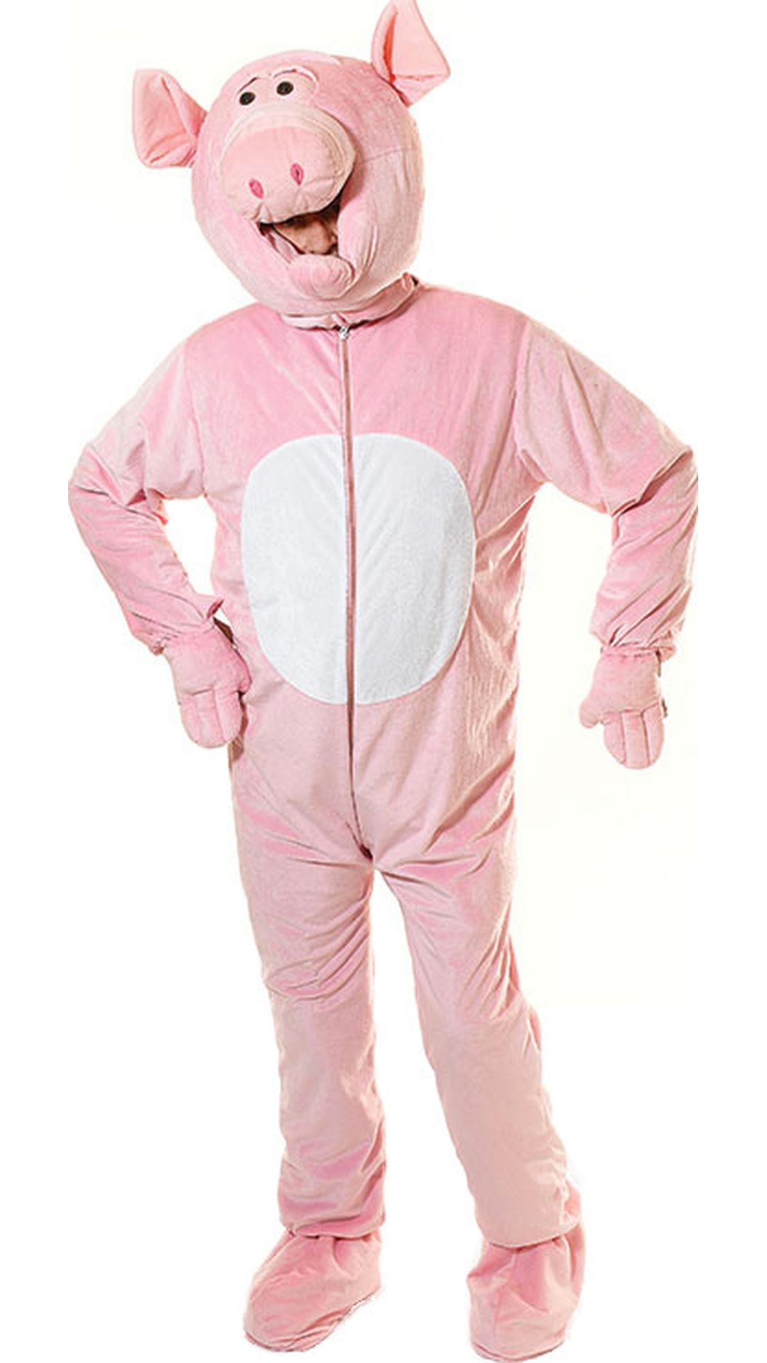 Roze varken kostuum