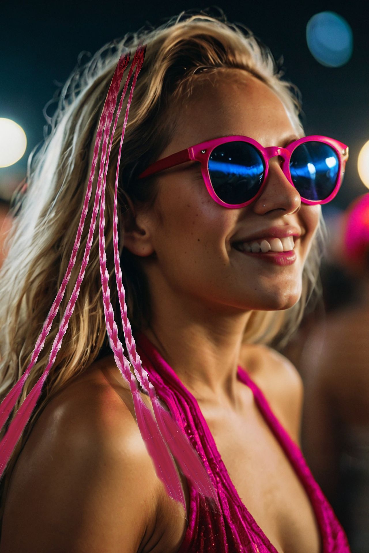 Roze Vlecht Dames 3 Stuks