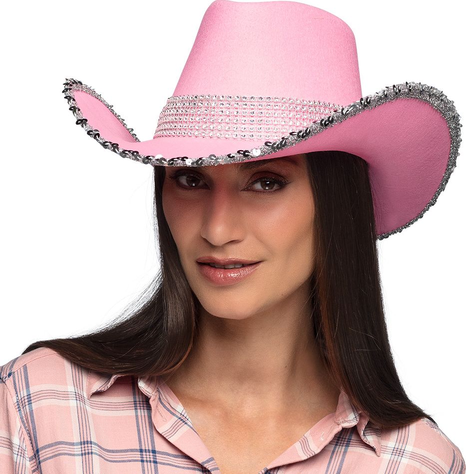 Roze Western Partyhoed Dames