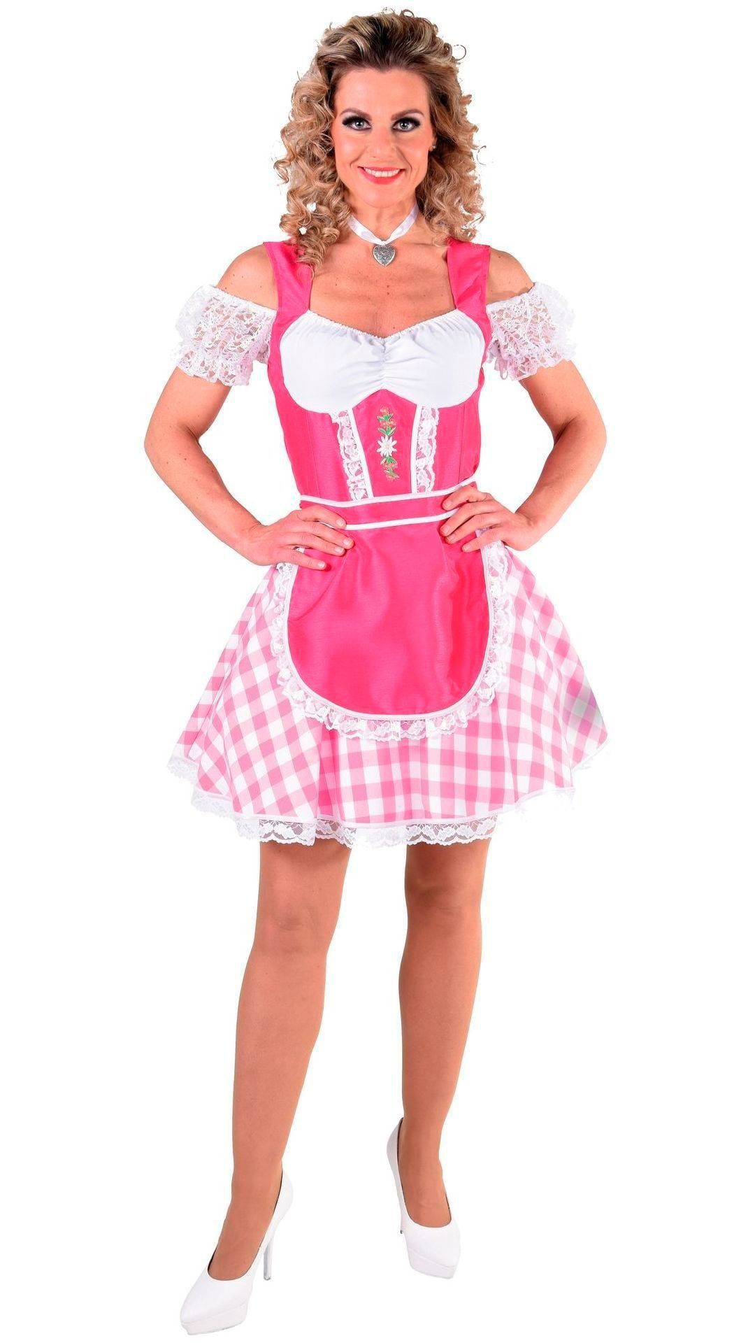 Roze wiezenfest dirndl dames