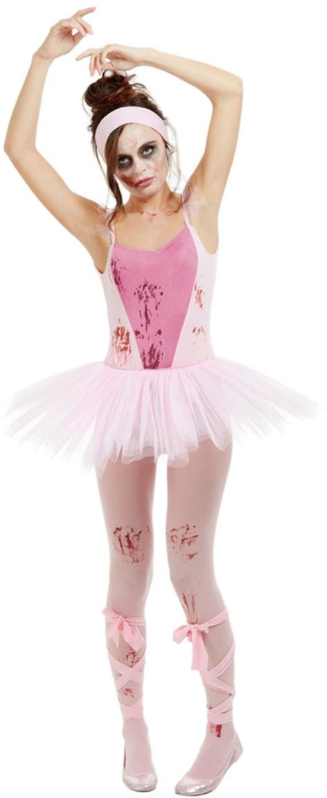 Roze zombie ballerina outfit