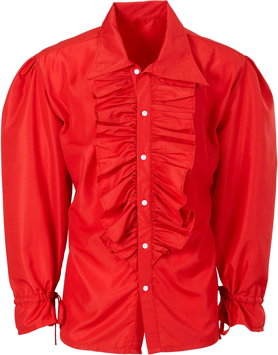 Ruches blouse rood
