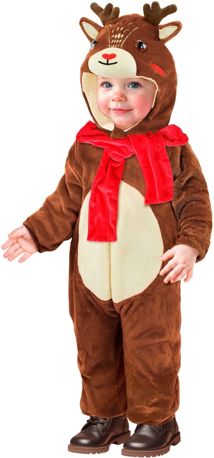 Rudolph Rendier Kerst Onesie Bruin Baby's