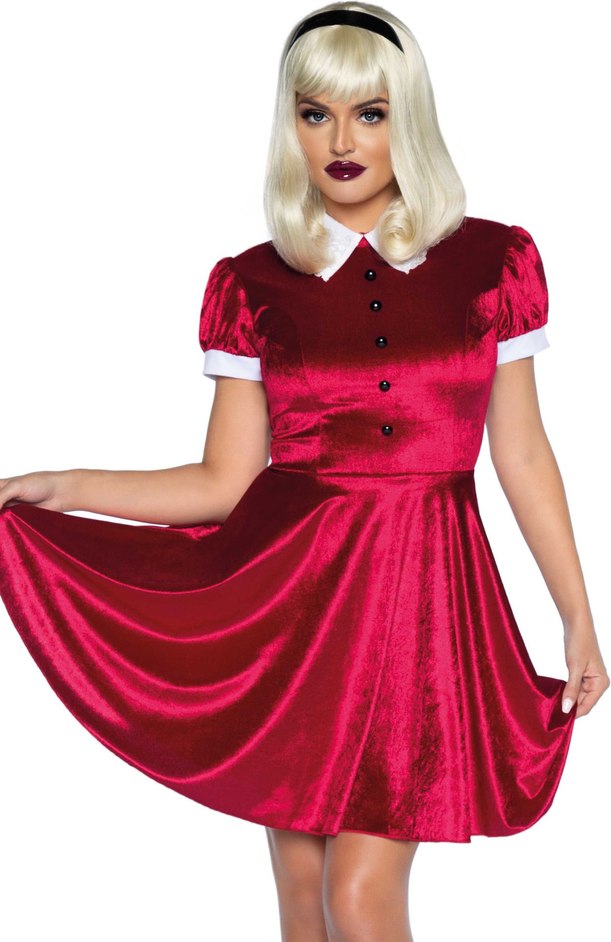 Sabrina Witch jurkje rood