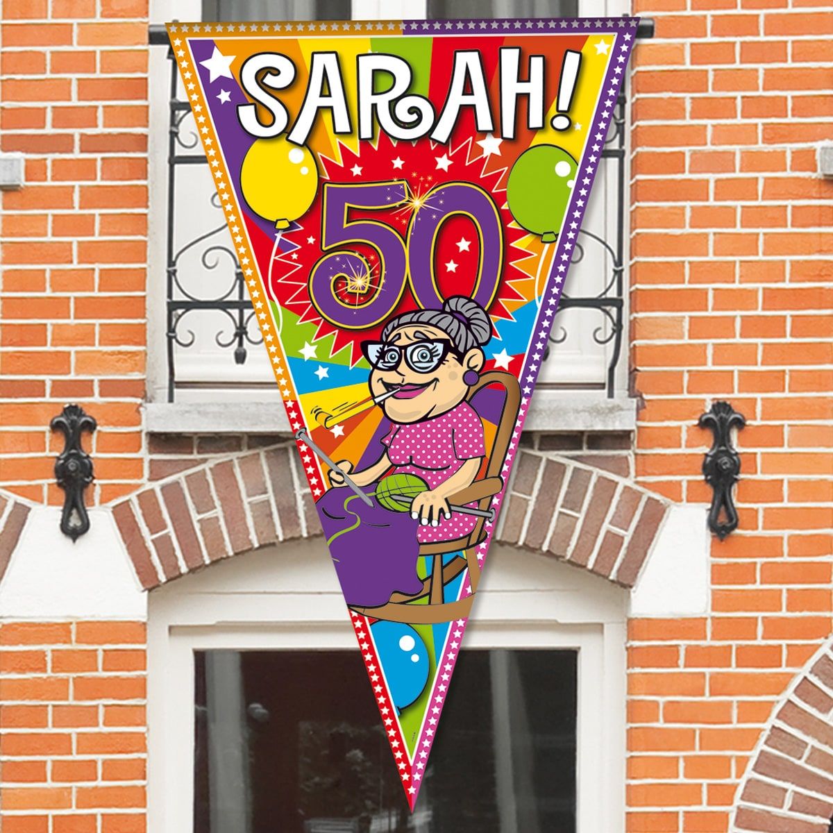 Sarah 50 jaar knalfeest megavlag