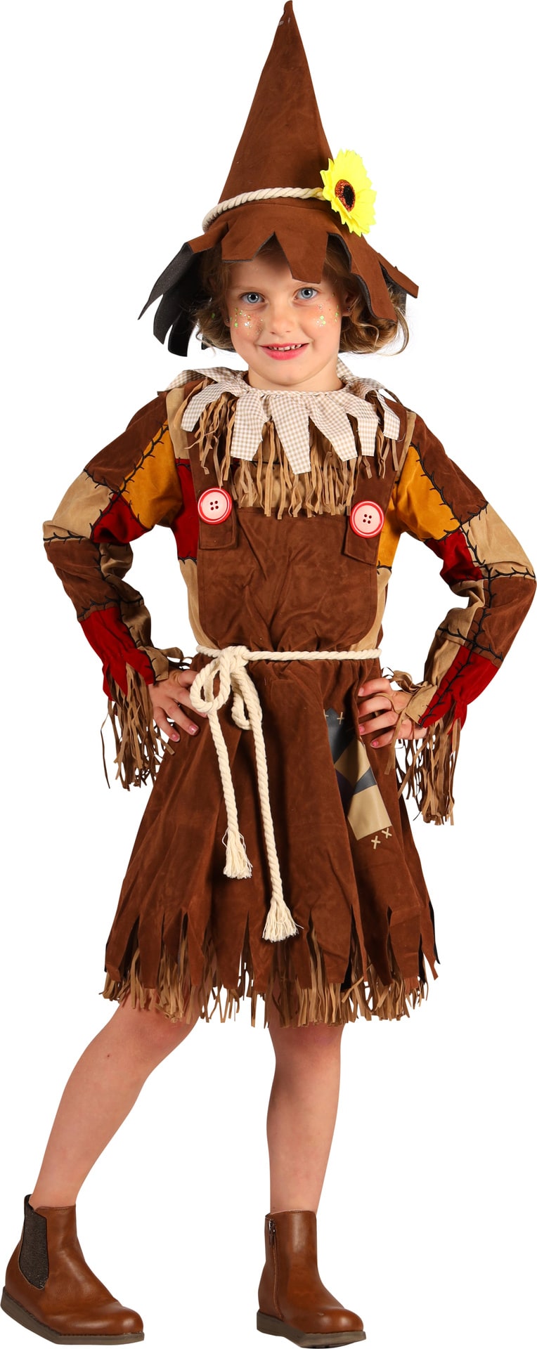 Scarecrow Jurk Meisjes Bruin Halloween