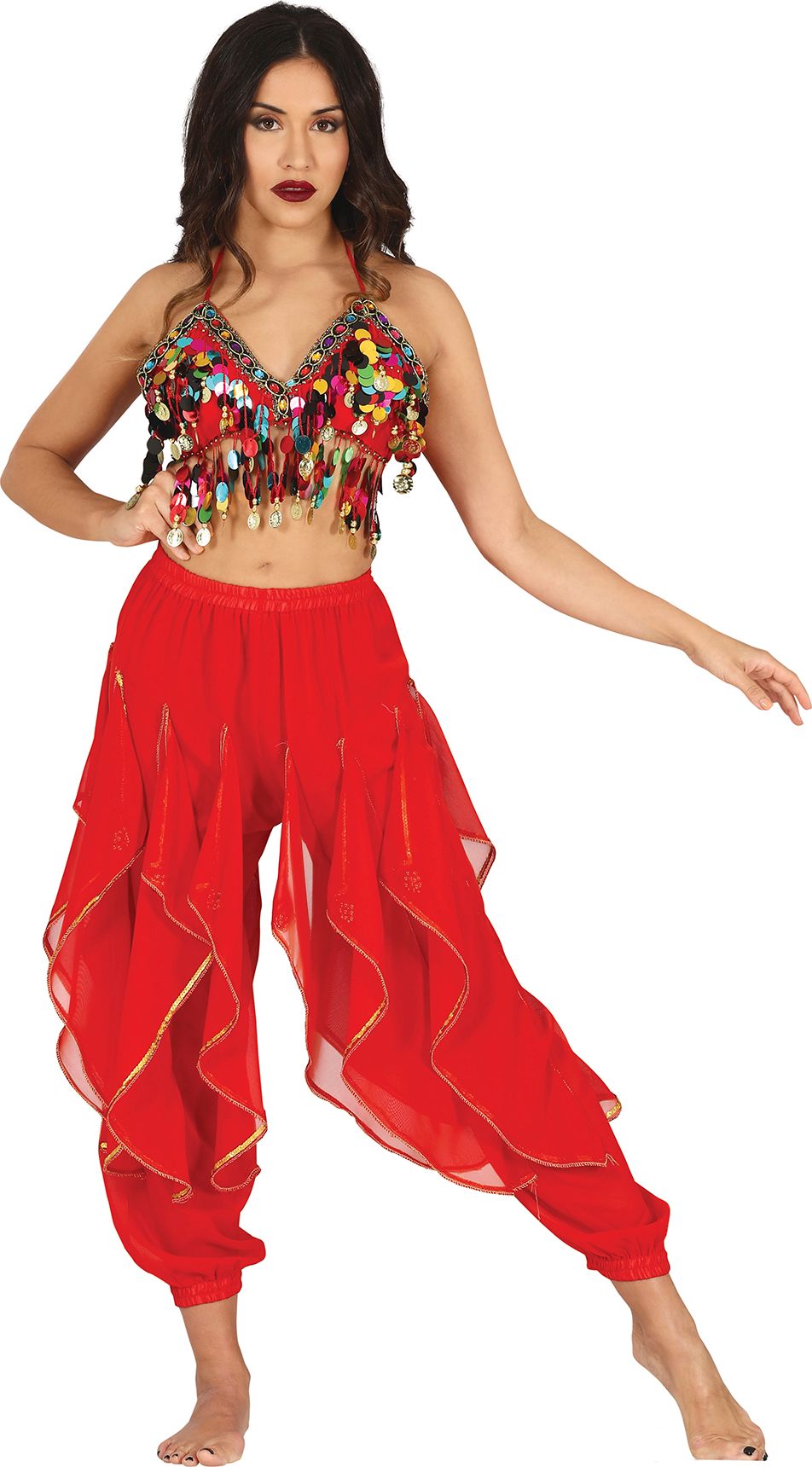 Scarlet Belly Dance Pants Desert Queen