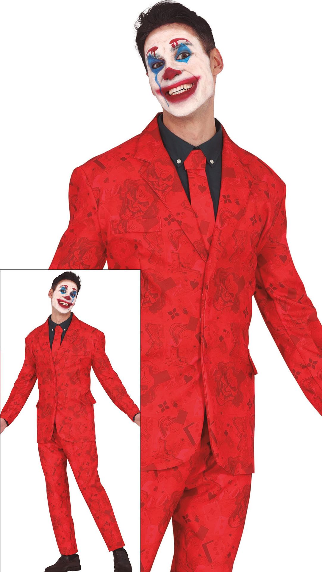 Scarlet Joker kostuum halloween heren