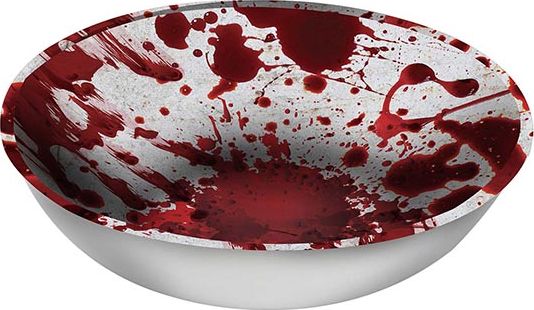 Schaal bloederig 27 x 9 halloween