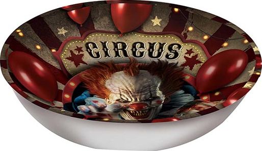 Schaal horror clown 27 x 9 cm halloween