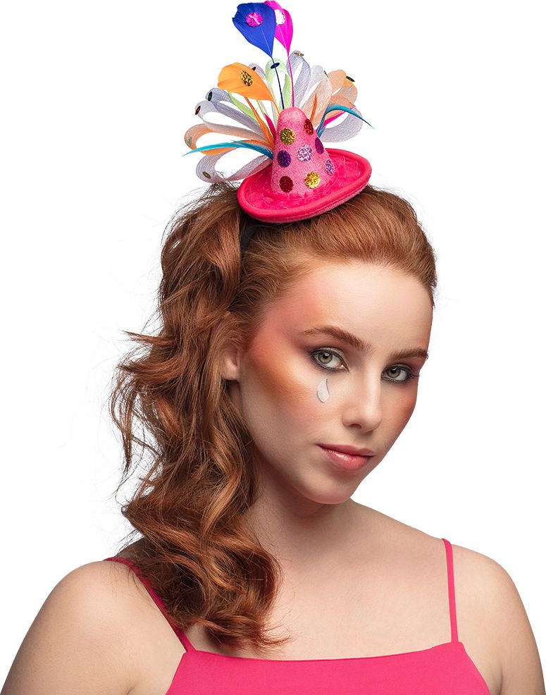 Schattig Roze Clownhoedje Tiara