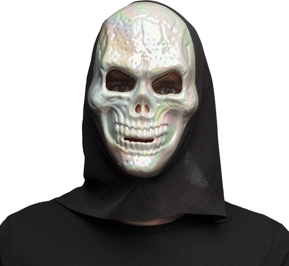 Schedel Gezichtsmasker met Kap Halloween