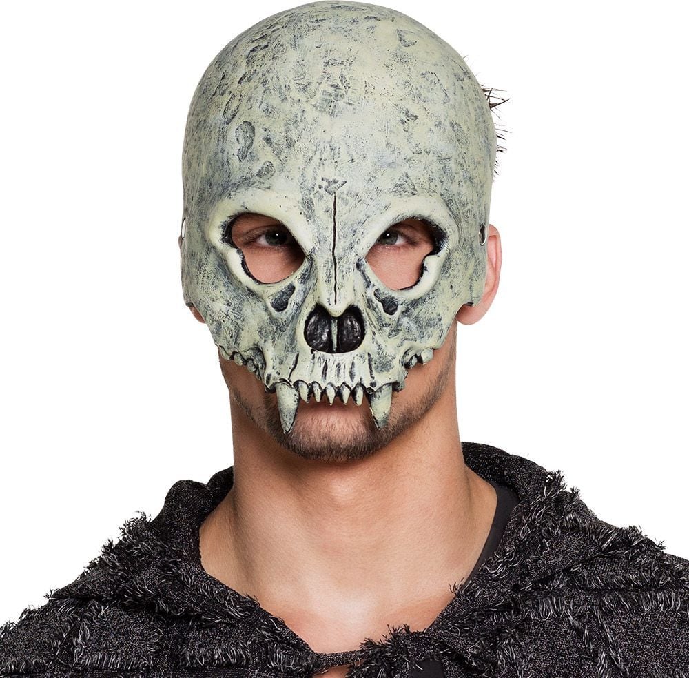 Schedel halfmasker halloween foam