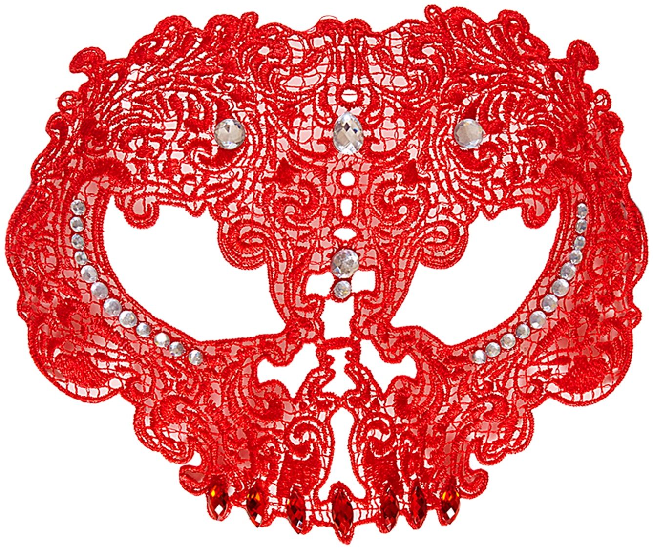 Schedel masker rood