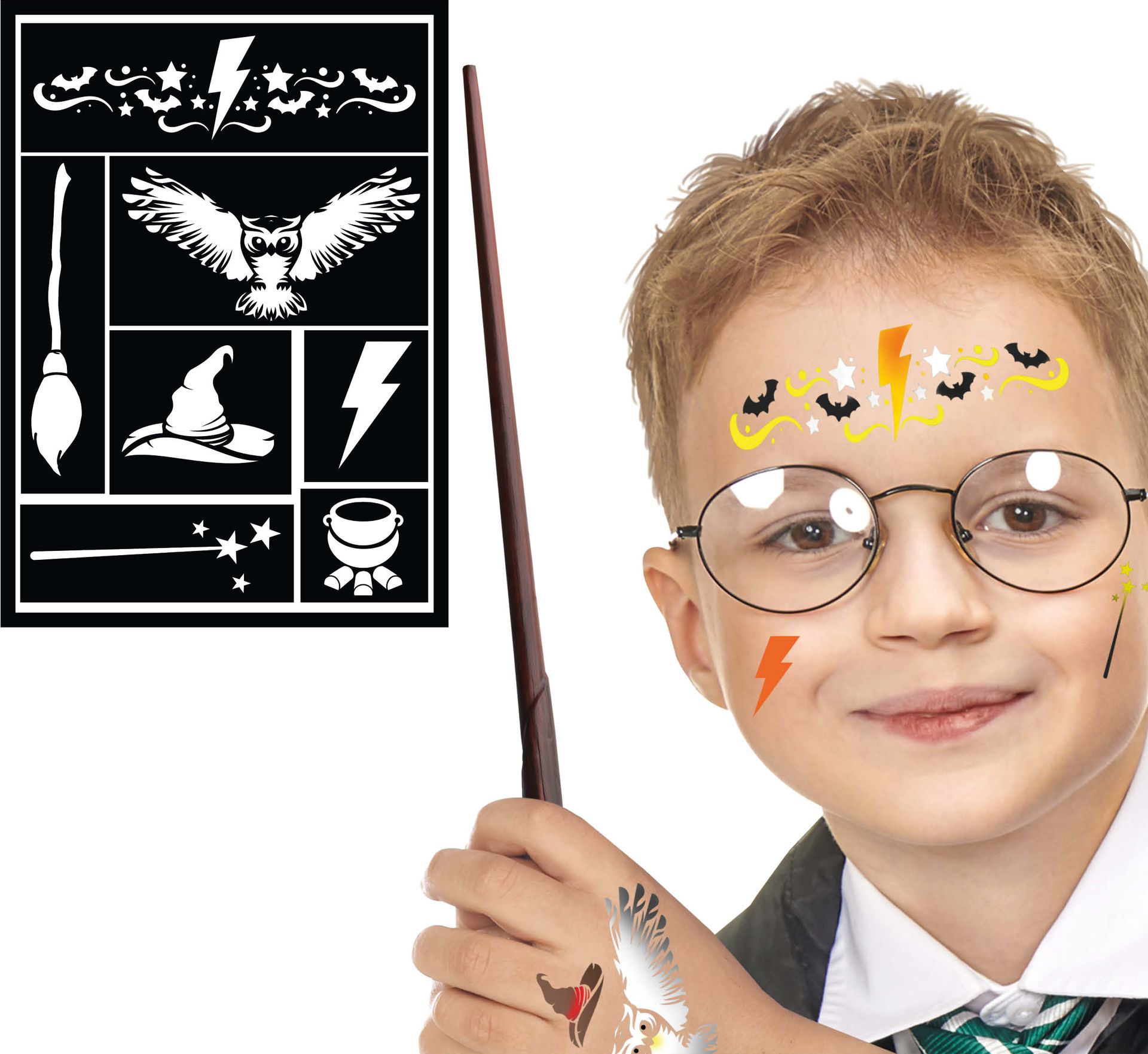 Schmink stencil kind Harry Potter