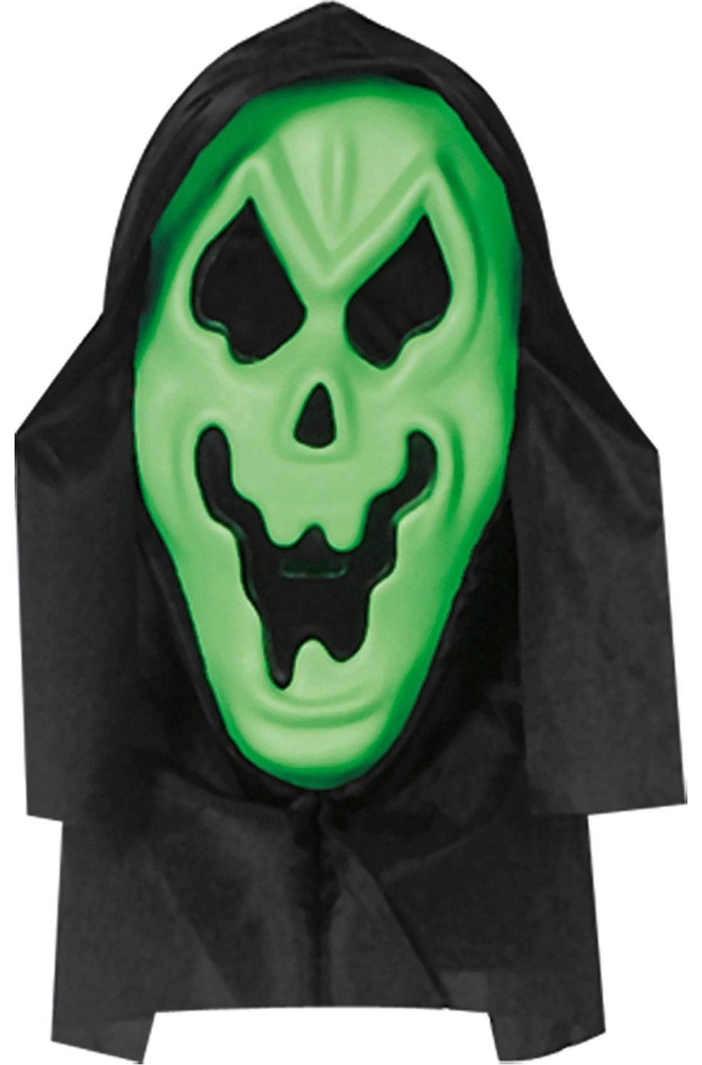 Schreeuwend halloween spook masker groen