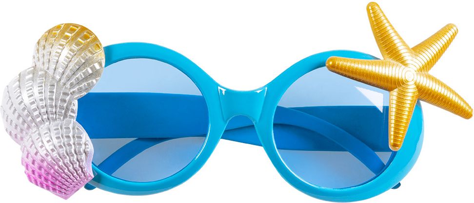 Sealife blauwe feestbril