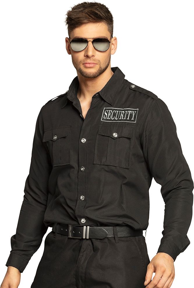 Security blouse heren zwart
