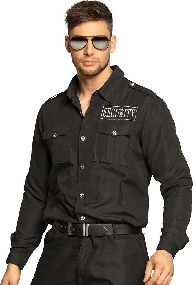 Security blouse heren zwart