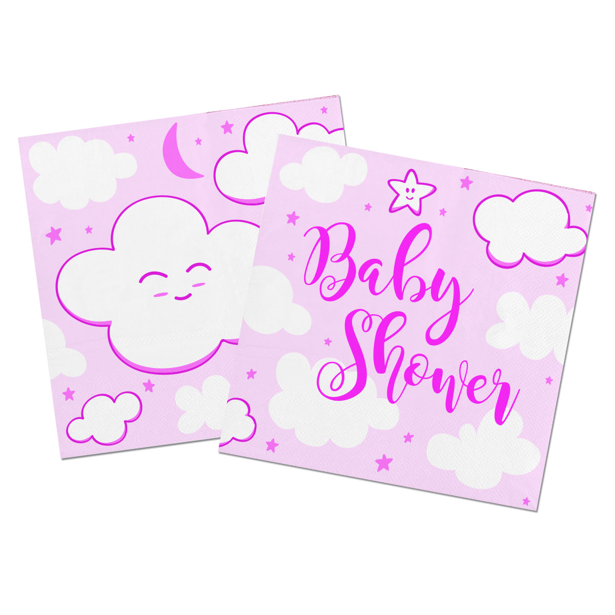Servetten babyshower roze 20 stuks