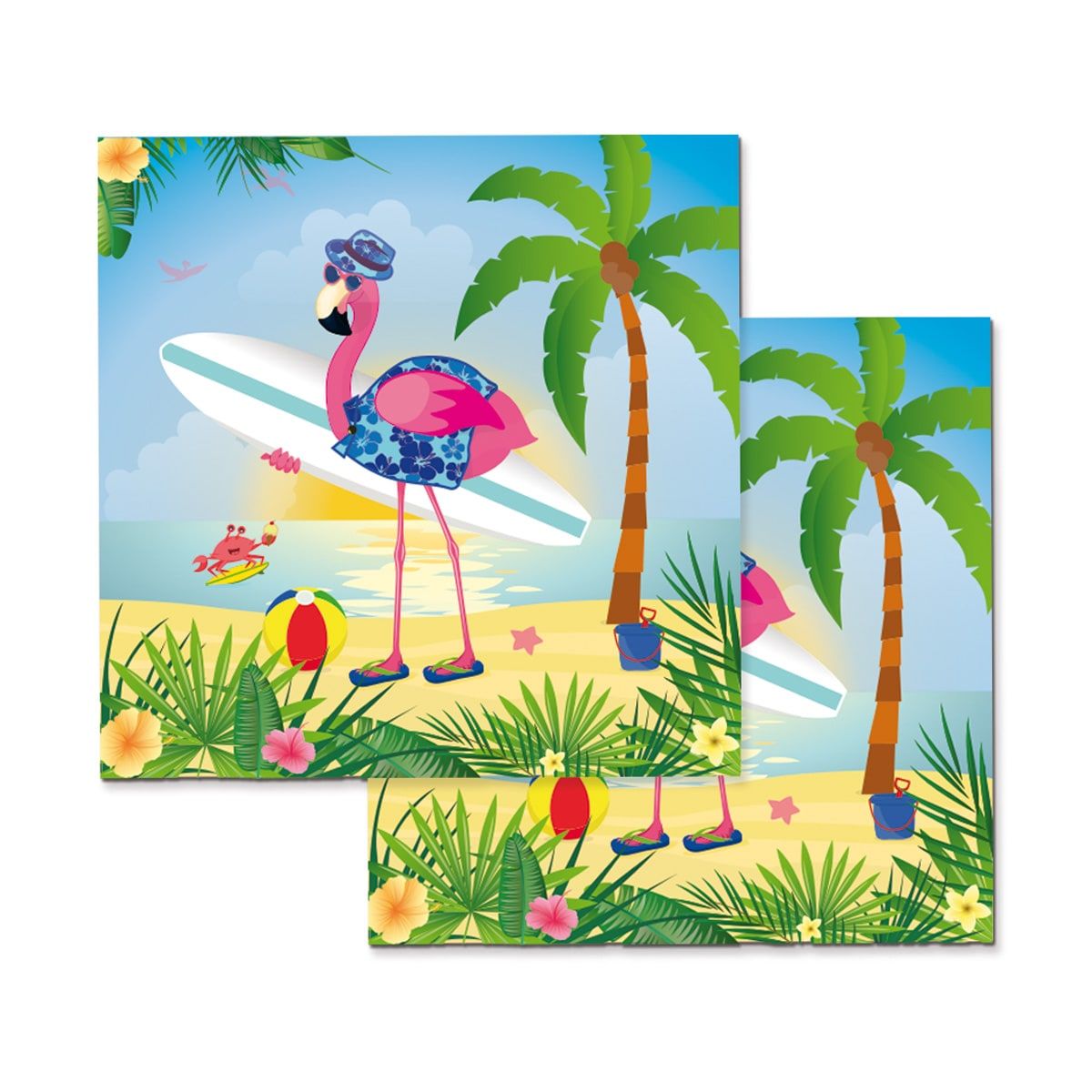 Servetten flamingo summer 20 stuks