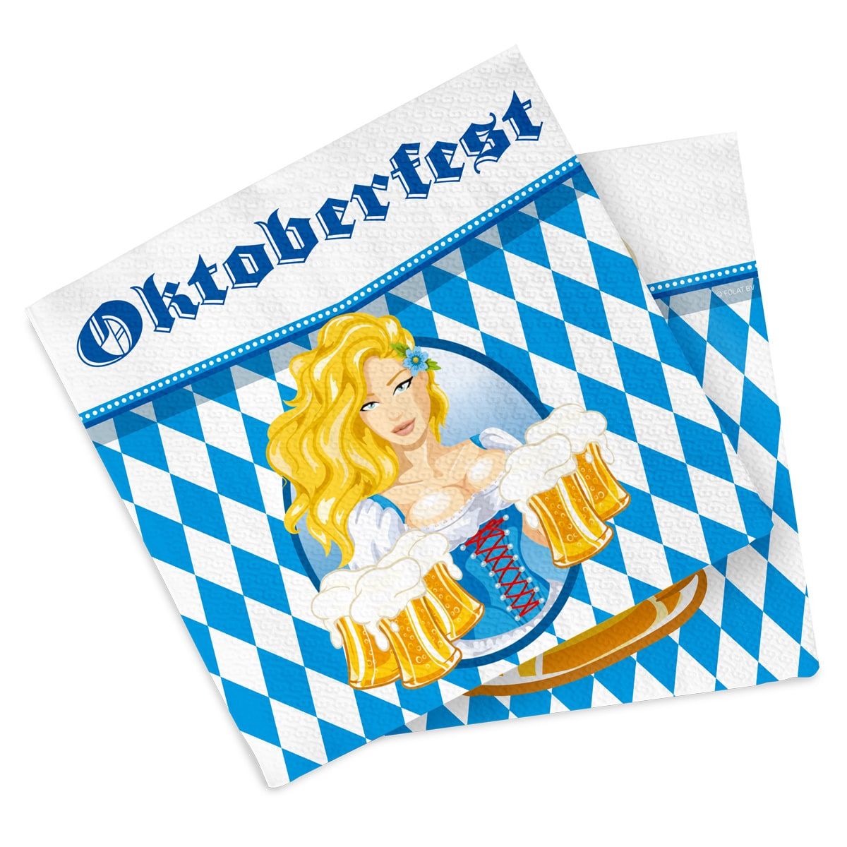 Servetten oktoberfest bierpullen 20 stuks